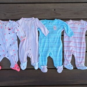 Newborn girls PJ bundle